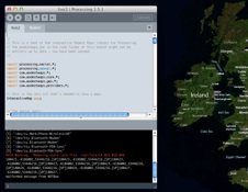 Live plotting map data from the dGPS using Processing